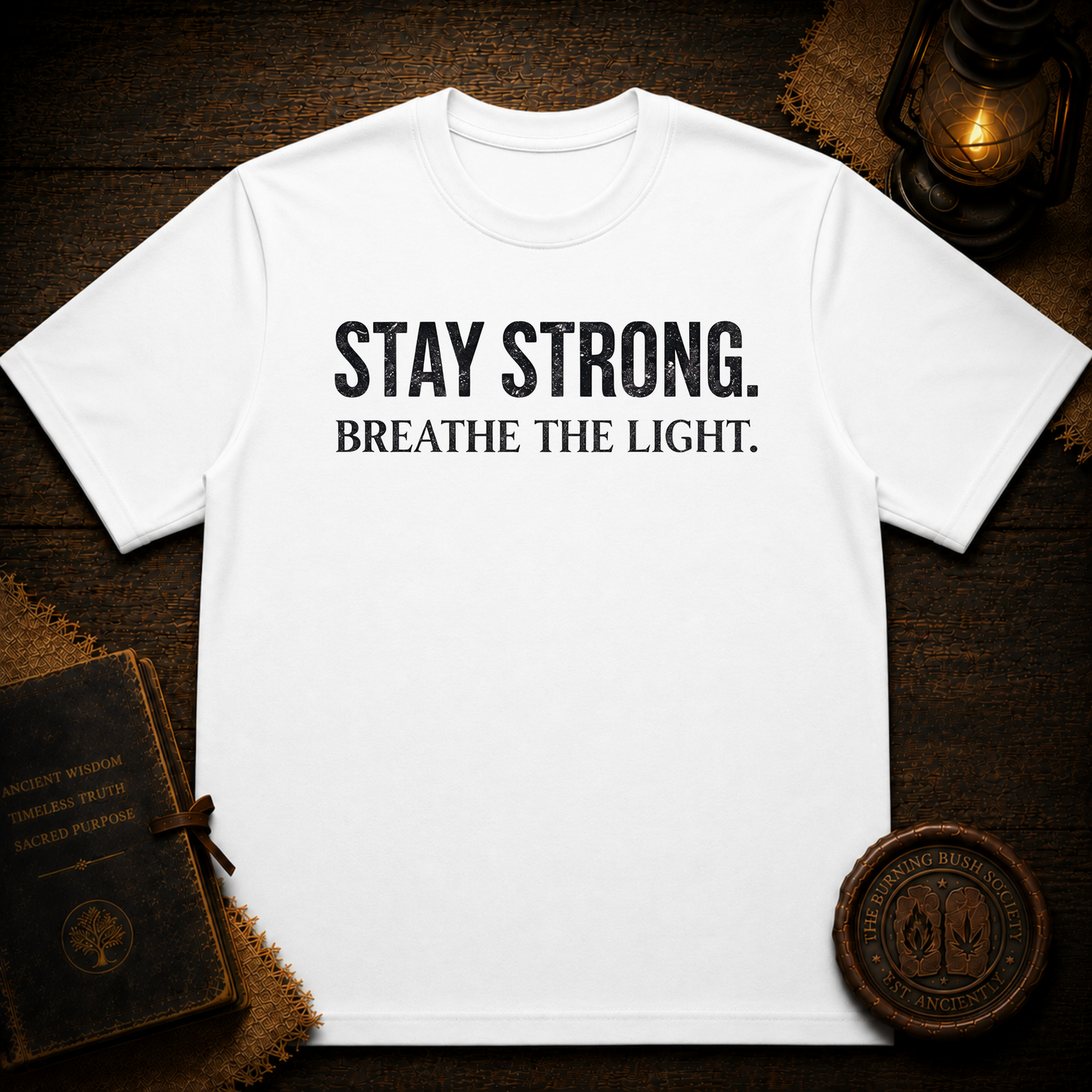 Rooted Resilient Ready Text T-Shirt