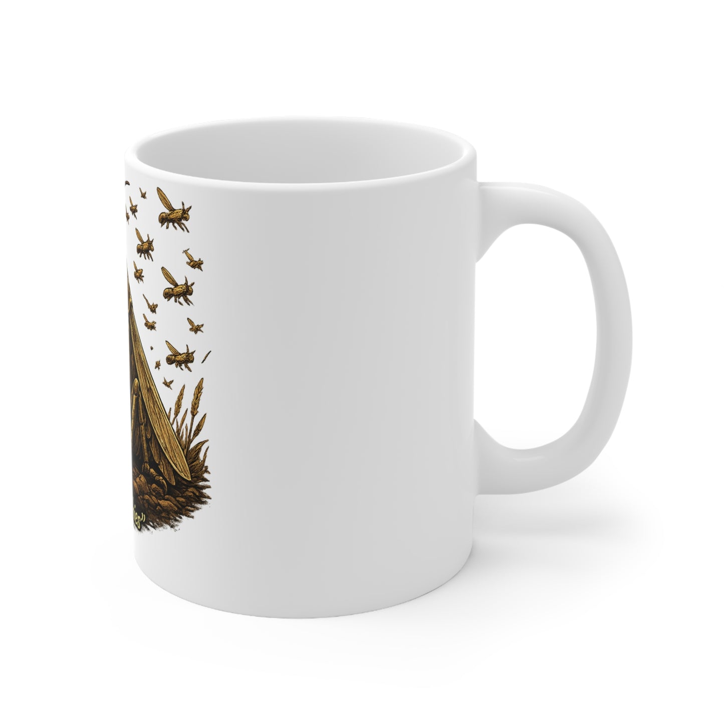 Copy of Go With the Flow Mug — Relaxed Smoker in Basket Ceramic Coffee Cup (11oz & 15oz)