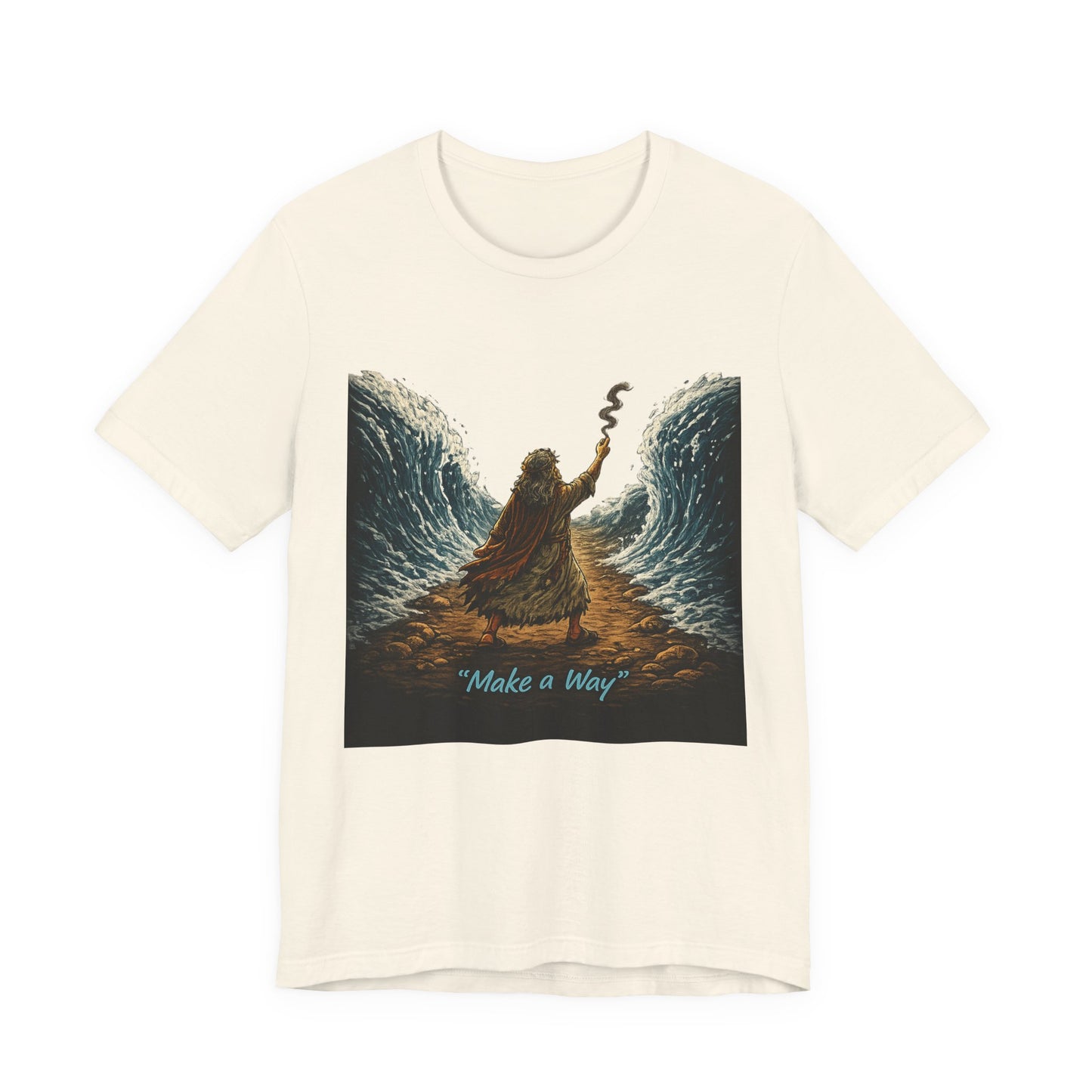 Make a Way Tee — Inspirational Biblical Moses Parting the Red Sea T‑Shirt