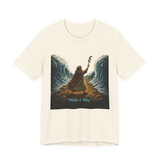 Make a Way Tee — Inspirational Biblical Moses Parting the Red Sea T‑Shirt