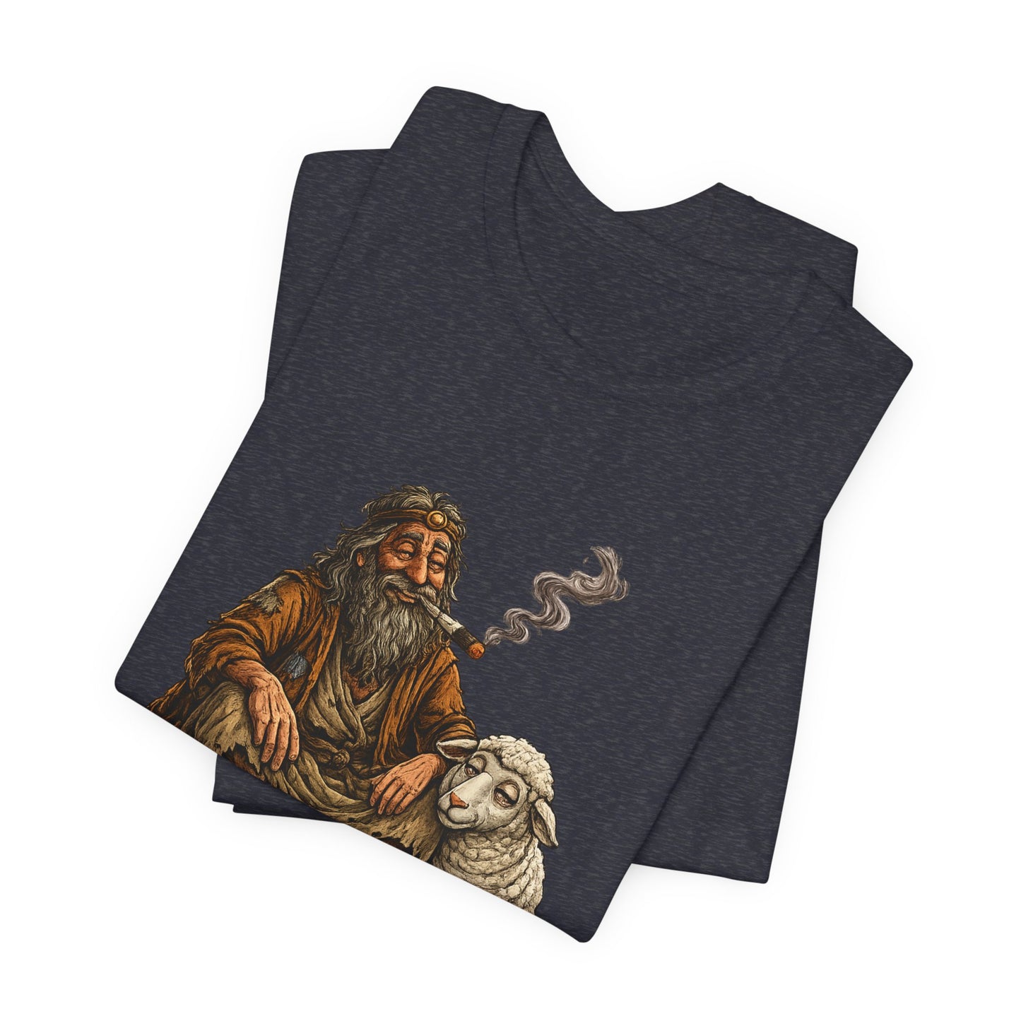 Stay Calm Graphic T-Shirt | Funny Vintage Shepherd Cannabis Tee