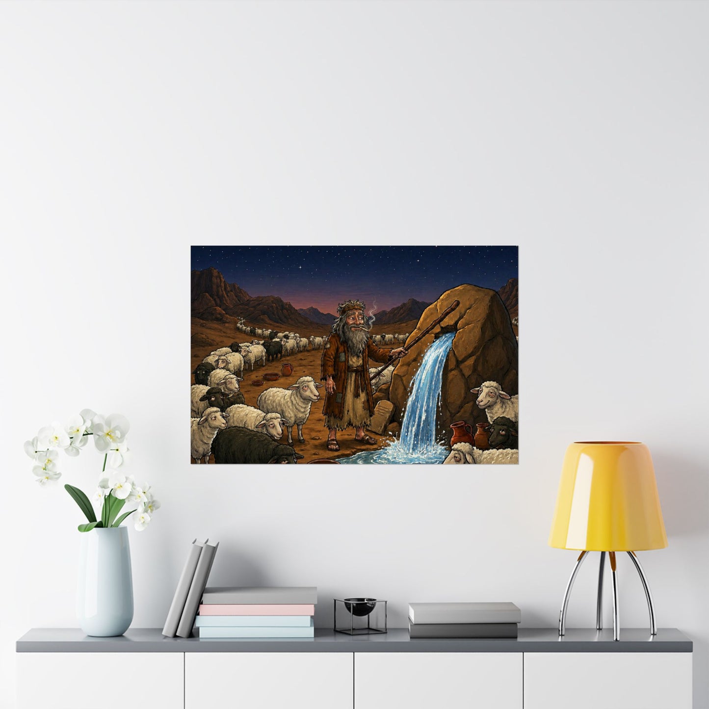 Copy of Passover Exodus Poster — Moses Parting the Sea Matte Horizontal Print