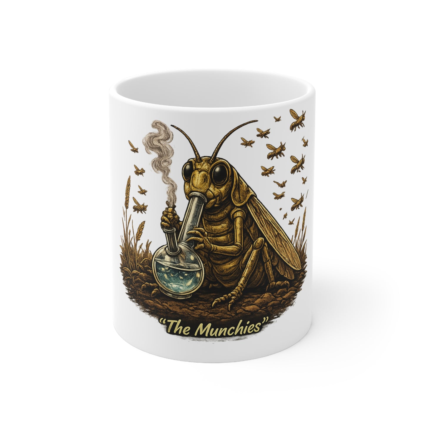 Copy of Go With the Flow Mug — Relaxed Smoker in Basket Ceramic Coffee Cup (11oz & 15oz)