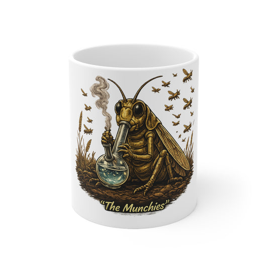 Copy of Go With the Flow Mug — Relaxed Smoker in Basket Ceramic Coffee Cup (11oz & 15oz)