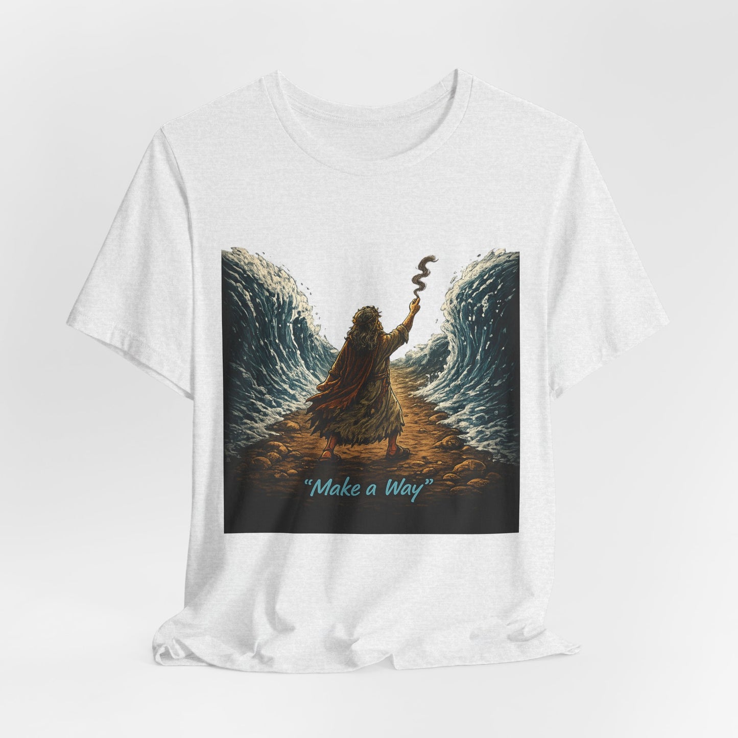 Make a Way Tee — Inspirational Biblical Moses Parting the Red Sea T‑Shirt