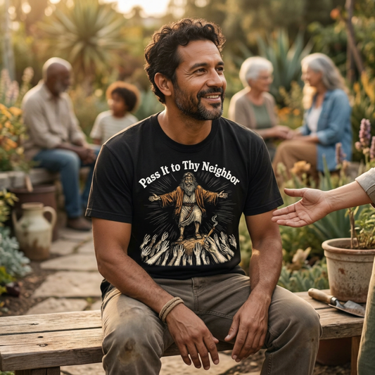 Pass It To Thy Neighbor | Funny Community Tee