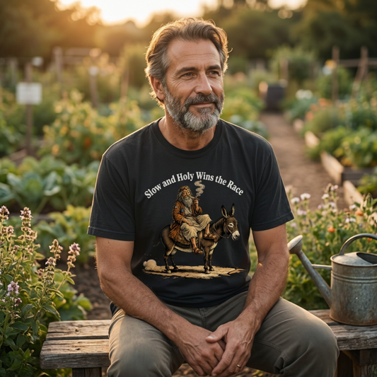 Slow And Holy Wins The Race | Funny Lifestyle Tee