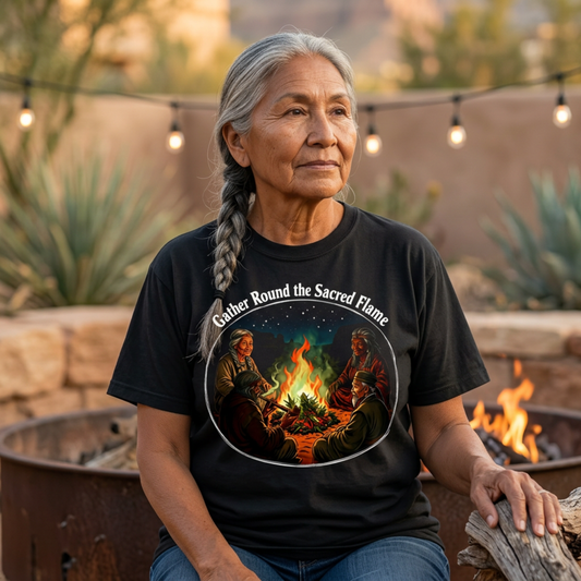 Gather Round The Sacred Flame | Community Inspired T-Shirt