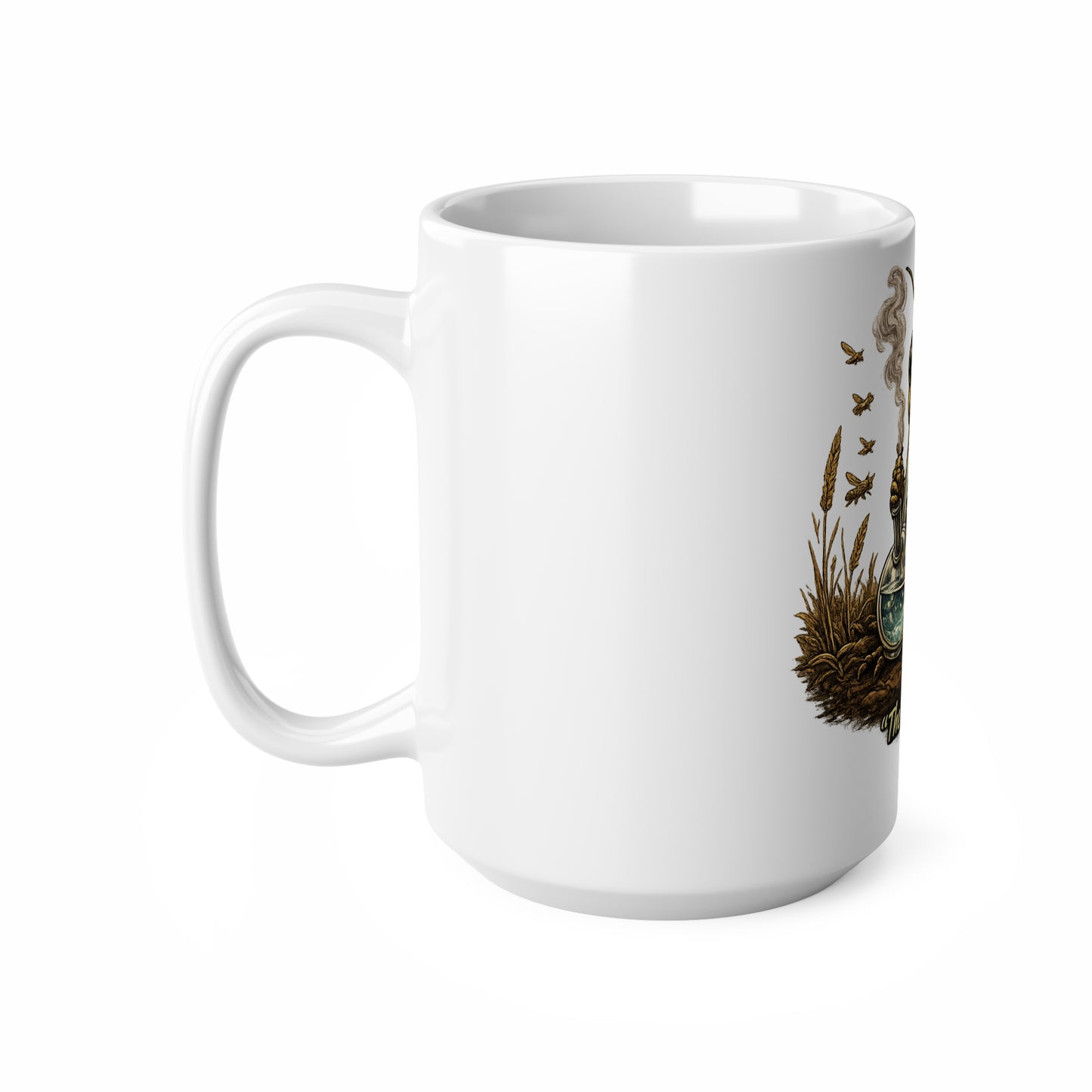 Copy of Go With the Flow Mug — Relaxed Smoker in Basket Ceramic Coffee Cup (11oz & 15oz)