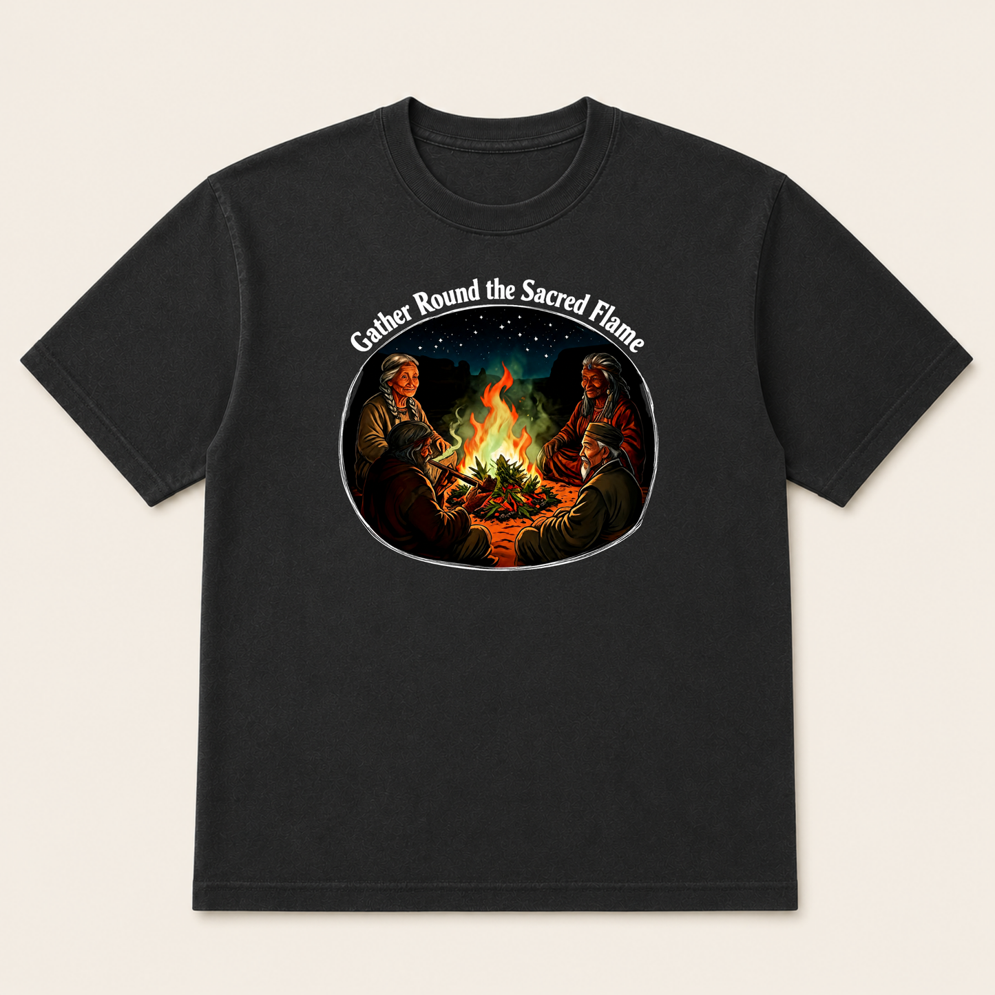 Gather Round The Sacred Flame | Community Inspired T-Shirt