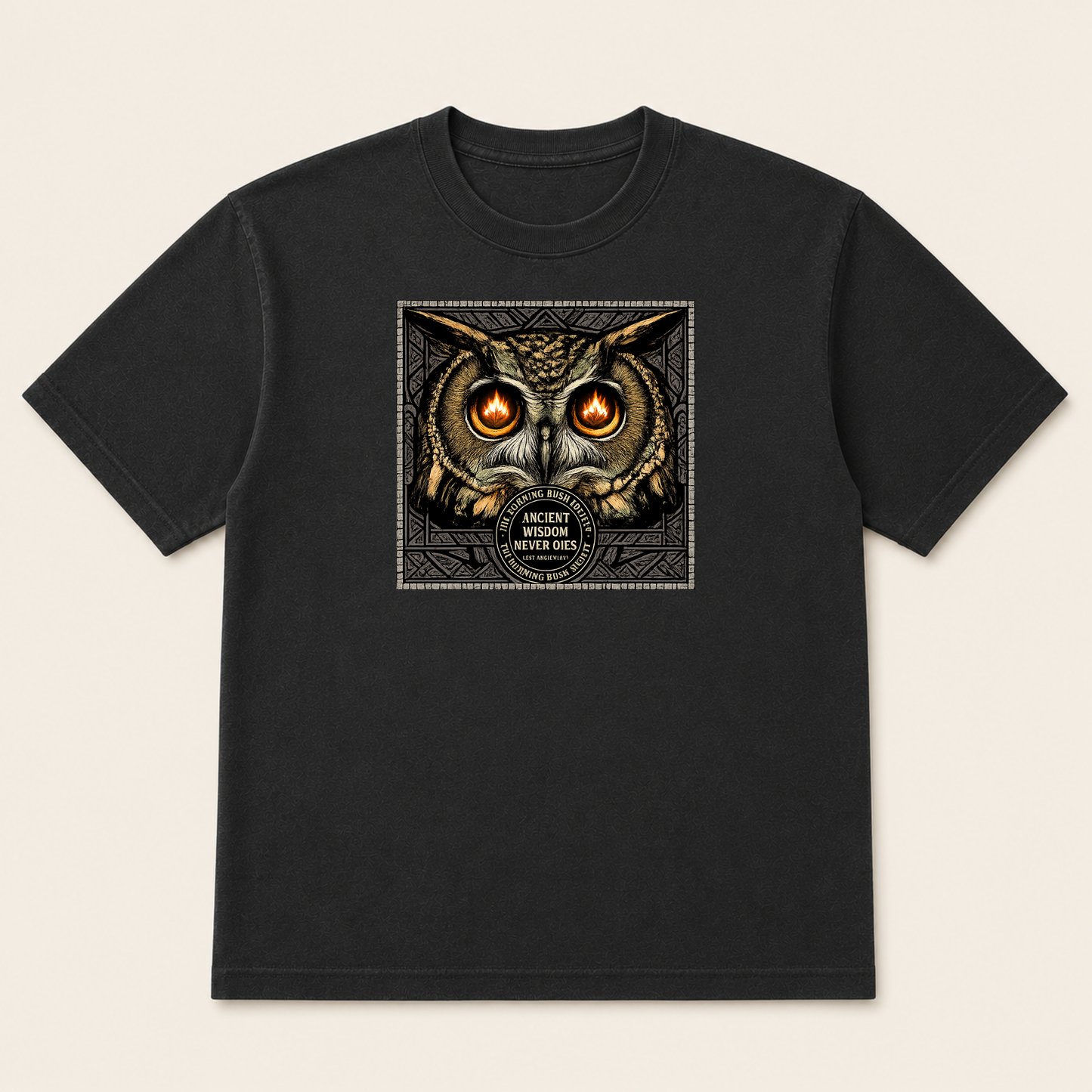 Ancient Wisdom Never Dies | Owl Graphic T-Shirt