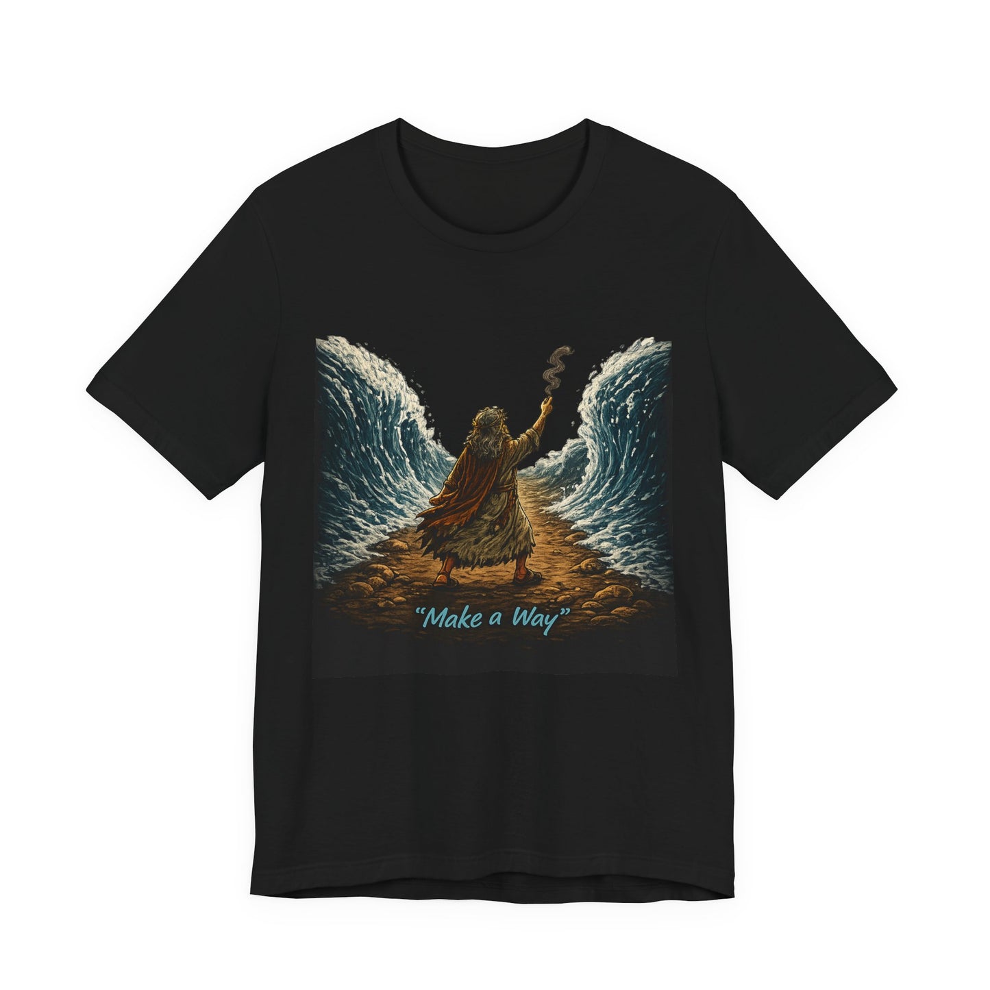 Make a Way Tee — Inspirational Biblical Moses Parting the Red Sea T‑Shirt