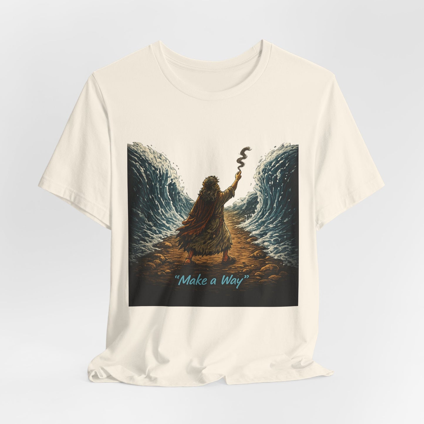 Make a Way Tee — Inspirational Biblical Moses Parting the Red Sea T‑Shirt