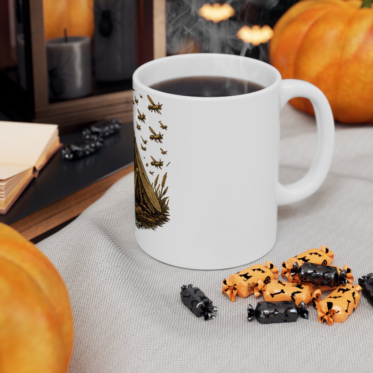 Copy of Go With the Flow Mug — Relaxed Smoker in Basket Ceramic Coffee Cup (11oz & 15oz)