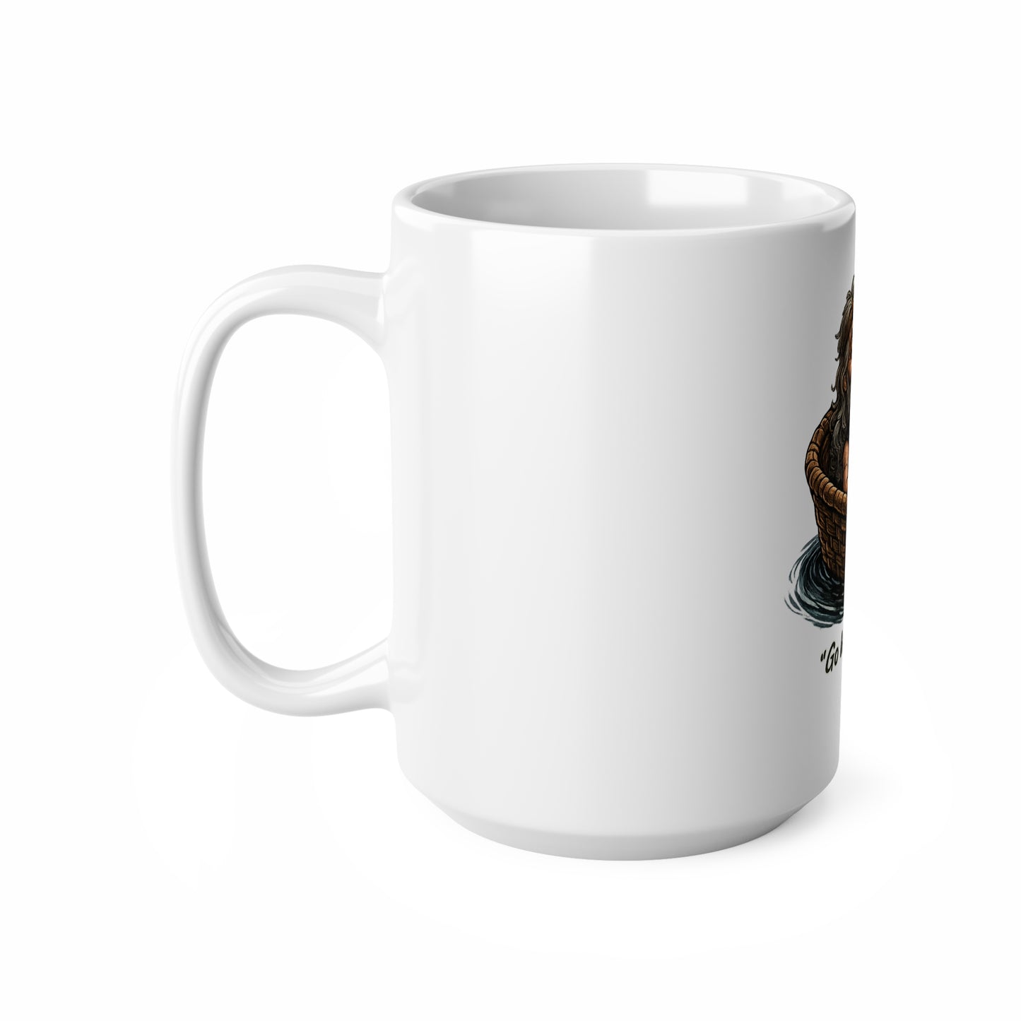 Go With the Flow Mug — Relaxed Smoker in Basket Ceramic Coffee Cup (11oz & 15oz)