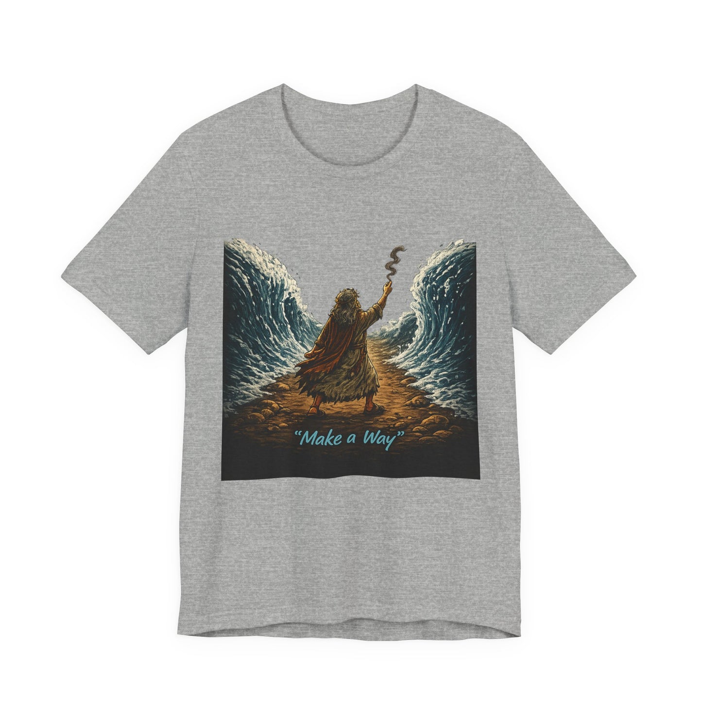 Make a Way Tee — Inspirational Biblical Moses Parting the Red Sea T‑Shirt