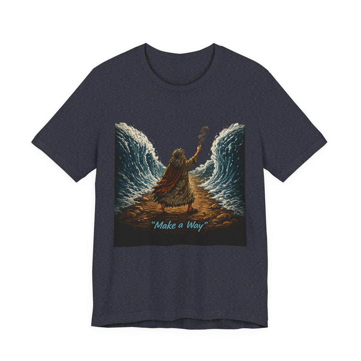 Make a Way Tee — Inspirational Biblical Moses Parting the Red Sea T‑Shirt