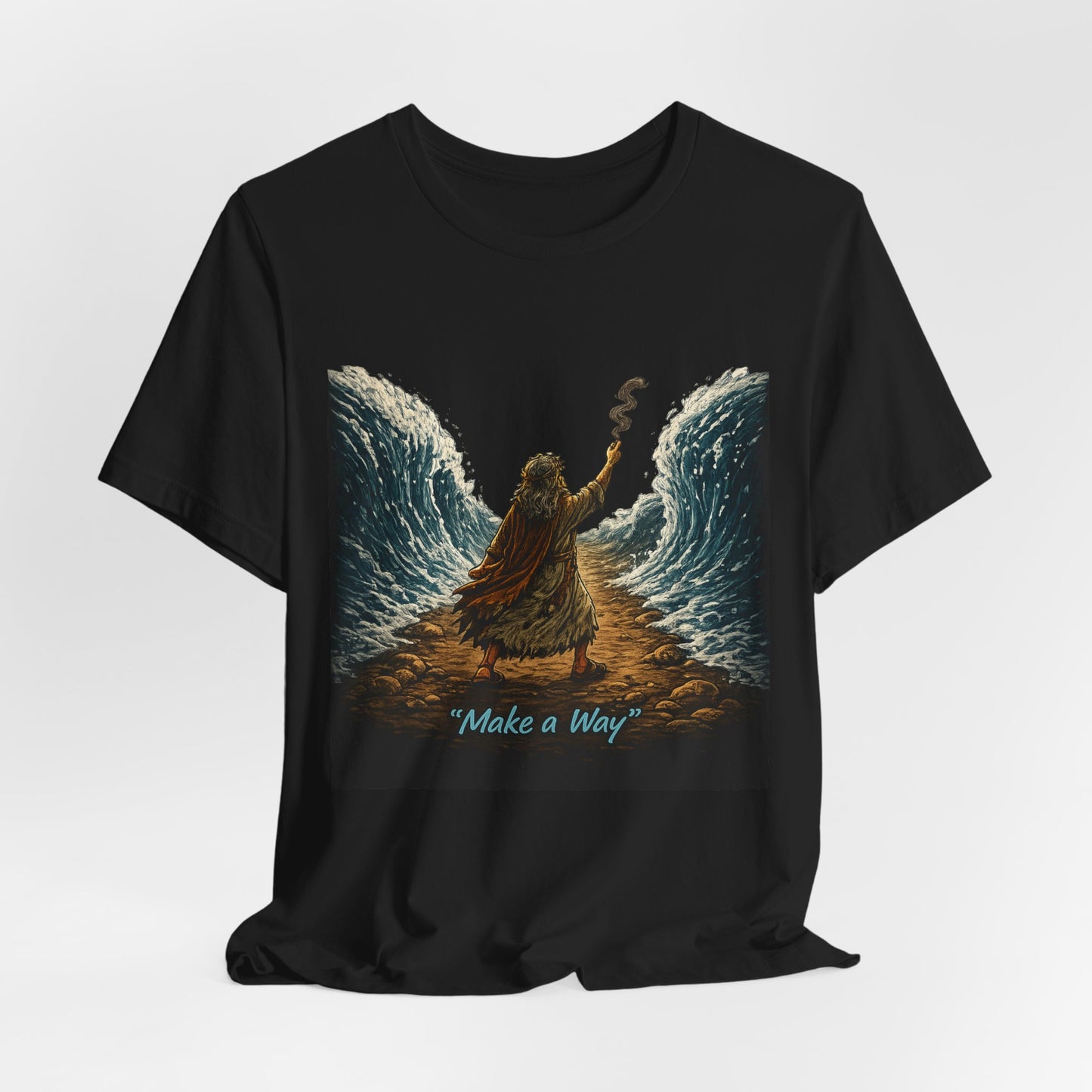 Make a Way Tee — Inspirational Biblical Moses Parting the Red Sea T‑Shirt