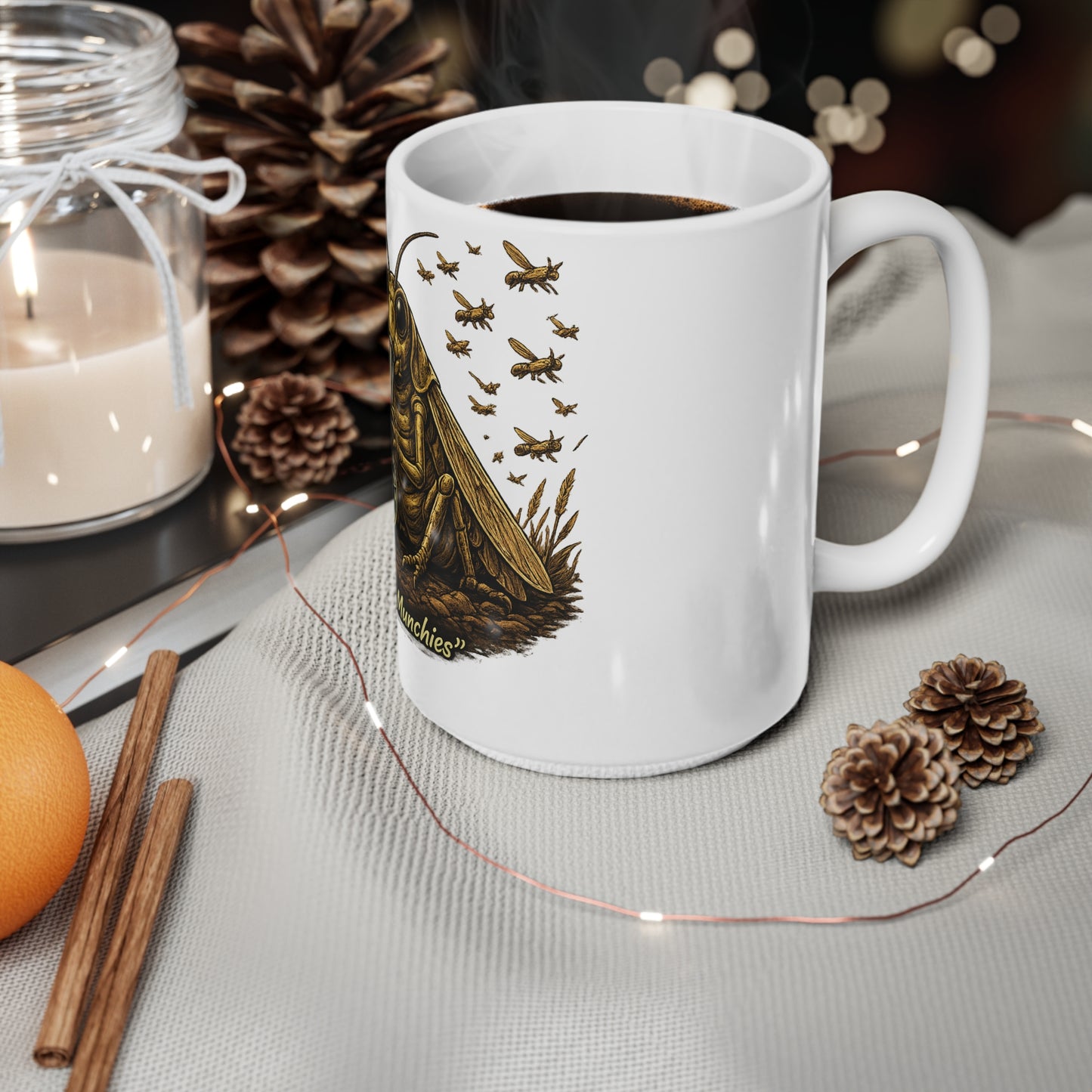 Copy of Go With the Flow Mug — Relaxed Smoker in Basket Ceramic Coffee Cup (11oz & 15oz)
