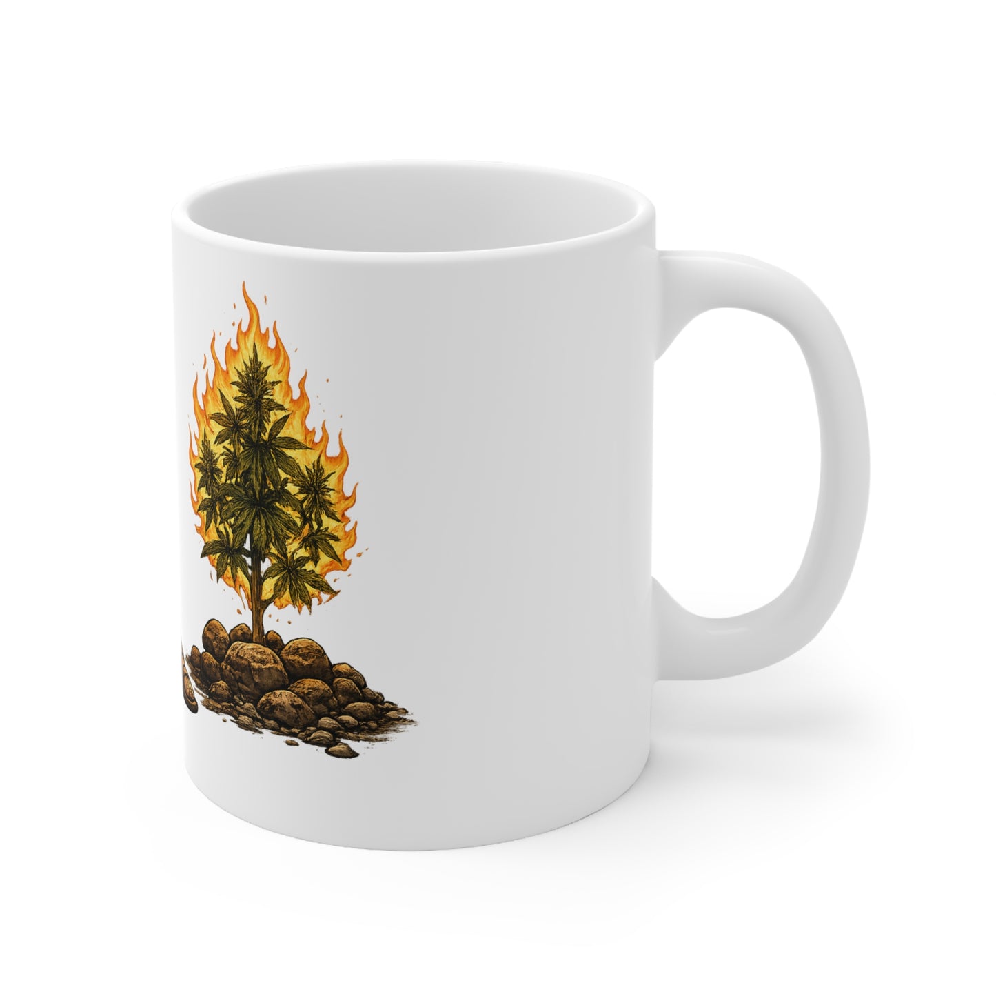 Copy of Go With the Flow Mug — Relaxed Smoker in Basket Ceramic Coffee Cup (11oz & 15oz)