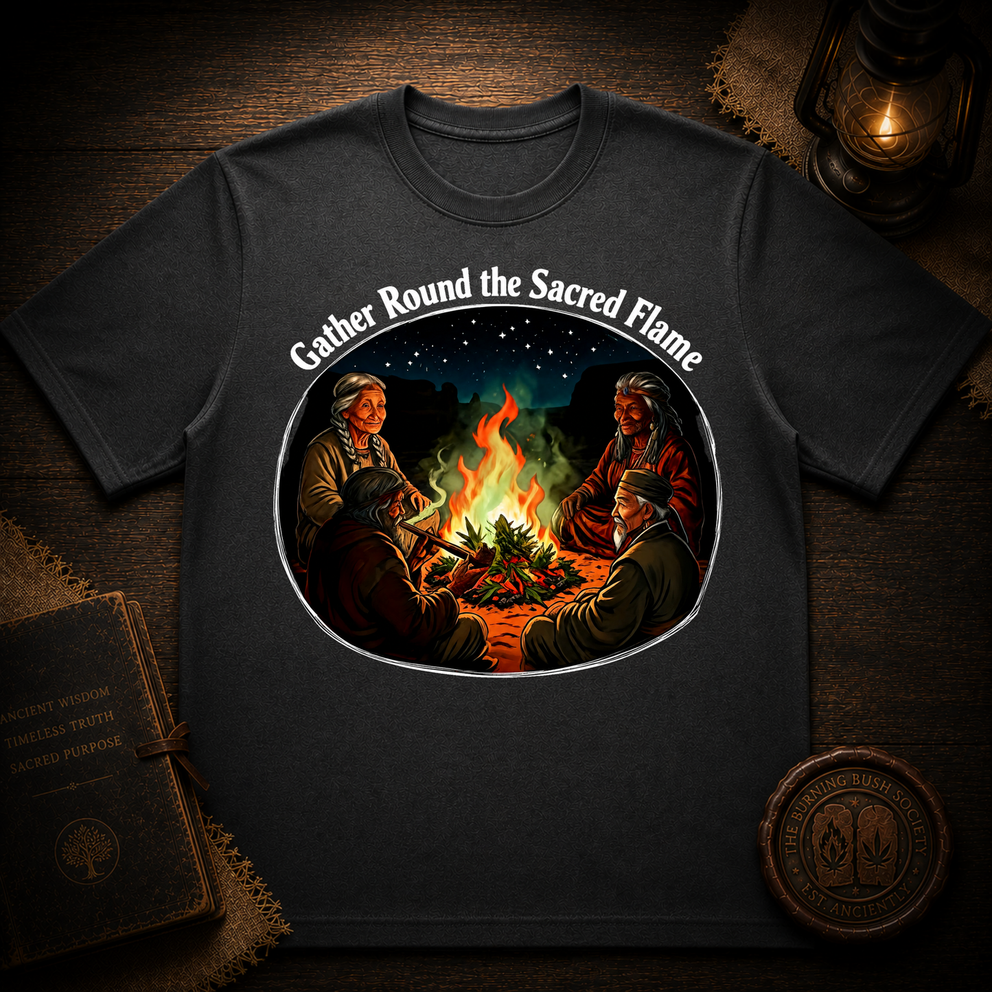 Gather Round The Sacred Flame | Community Inspired T-Shirt
