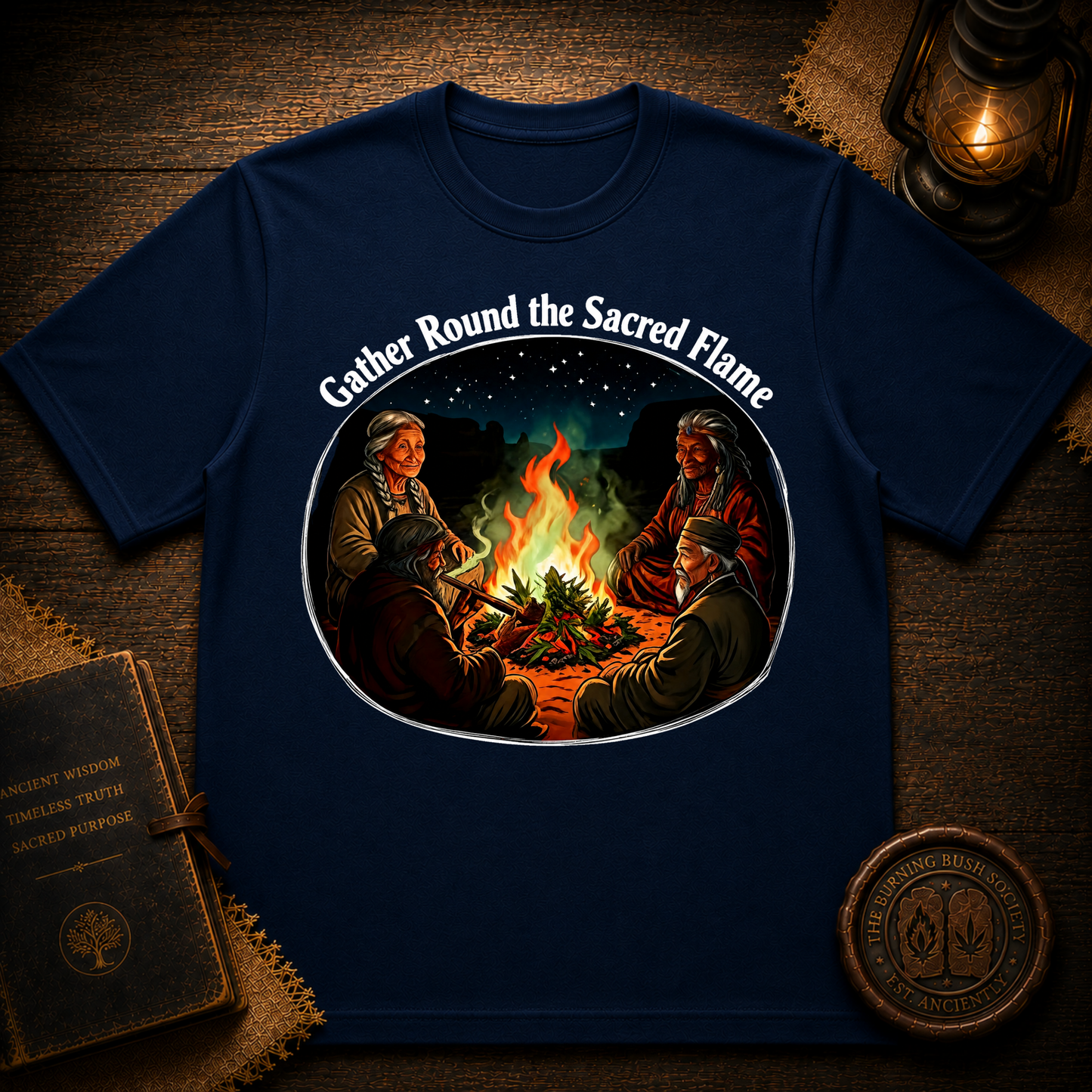 Gather Round The Sacred Flame | Community Inspired T-Shirt
