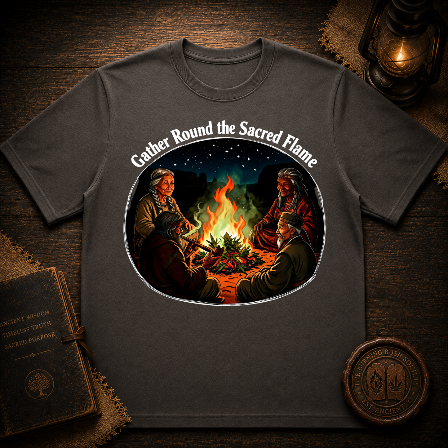 Gather Round The Sacred Flame | Community Inspired T-Shirt