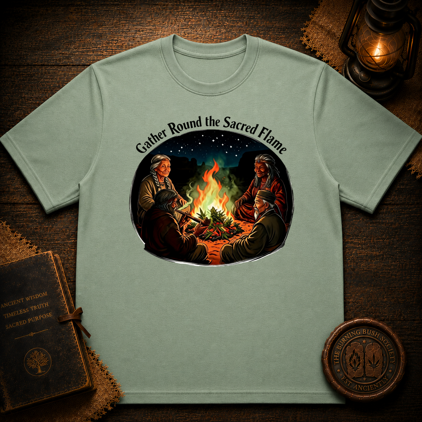 Gather Round The Sacred Flame | Community Inspired T-Shirt