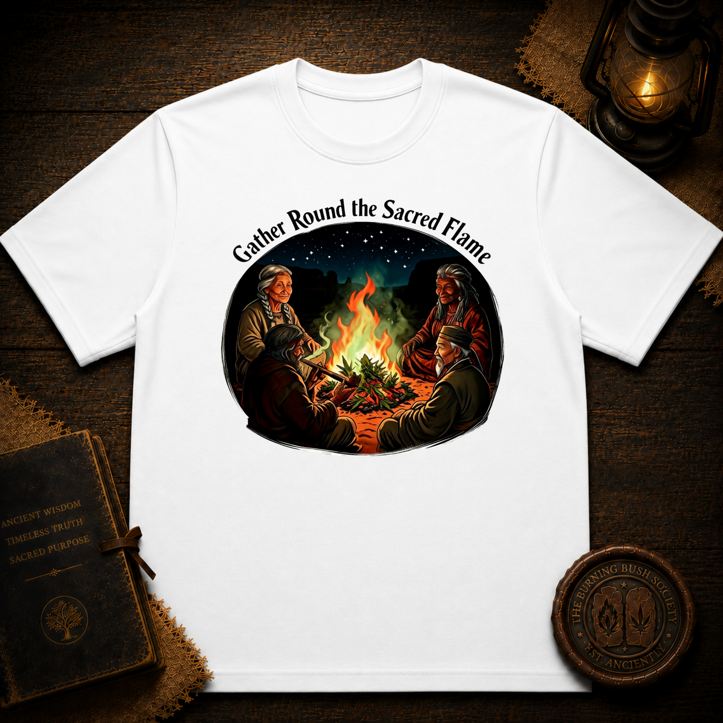 Gather Round The Sacred Flame | Community Inspired T-Shirt