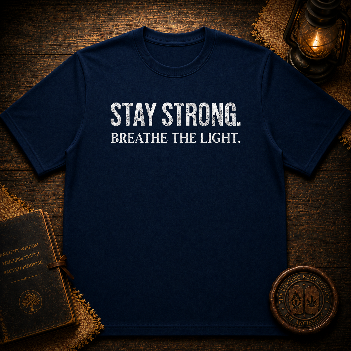 Rooted Resilient Ready Text T-Shirt